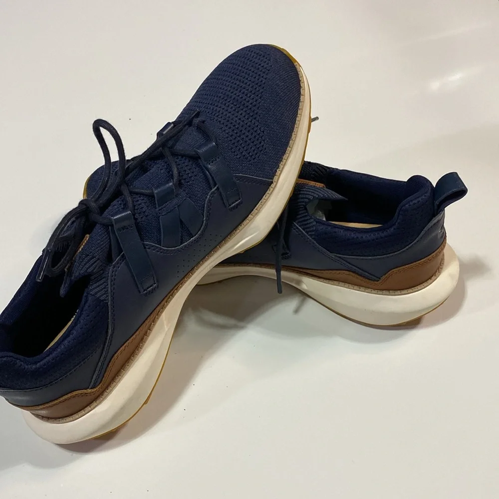 Cole Haan Men’s Grand Motion Stitch 2 Navy Titanium Shoes Sz 11.5M. NWOB